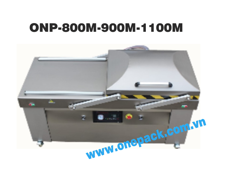 Máy Máy đóng gói chân không 2 buồng Inox 304 dùng cho Thủy sản 